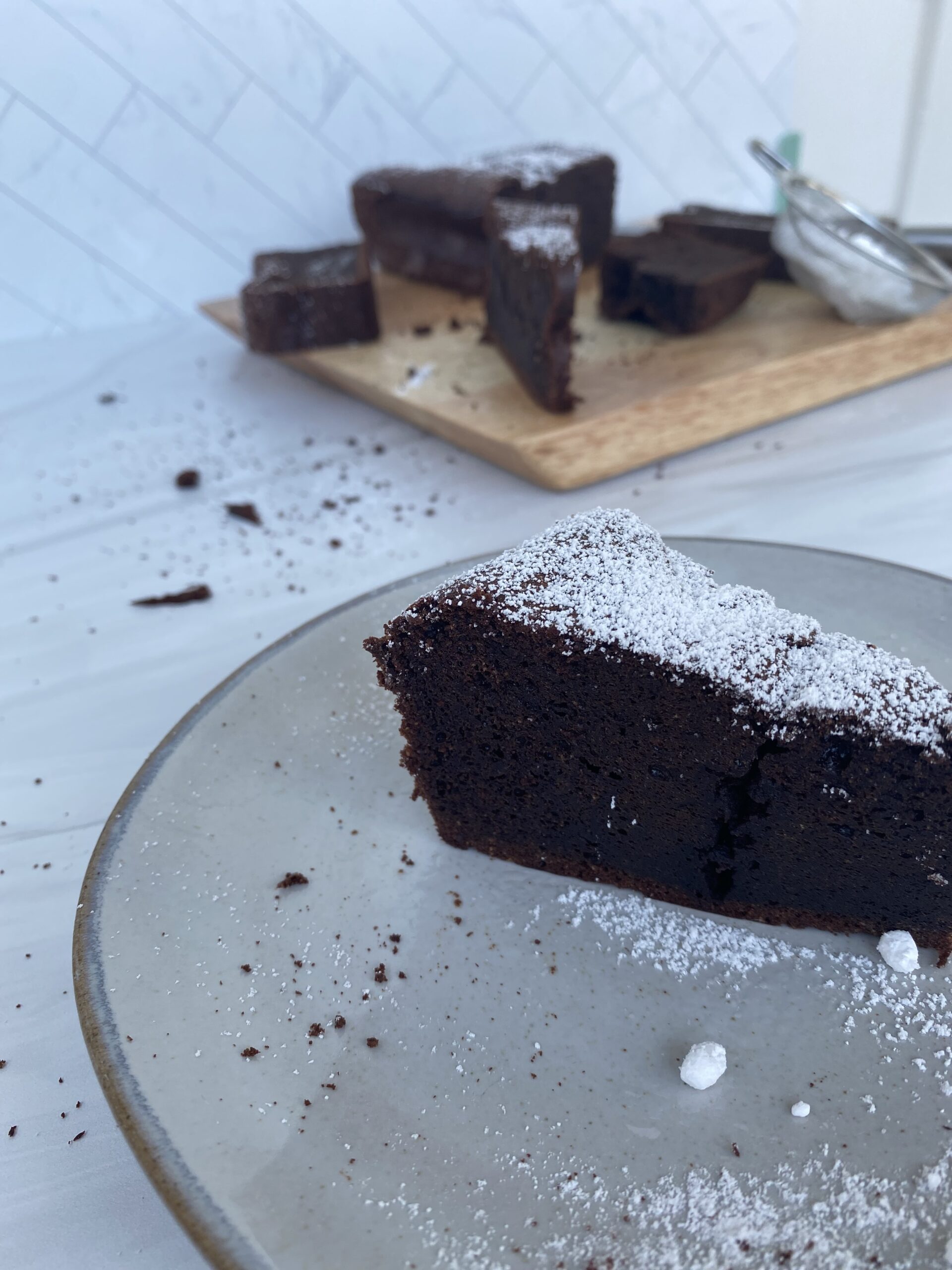 Flourless Olive Oil Chocolate Cake - Butternut Bakery